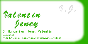 valentin jeney business card